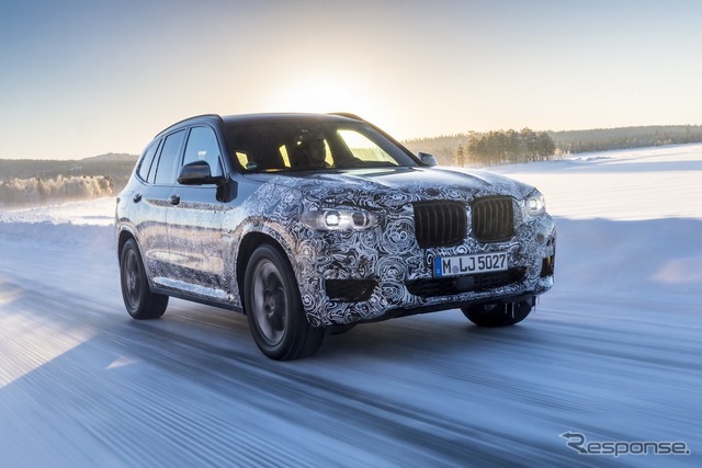 BMW X3次期型の開発プロトタイプ車