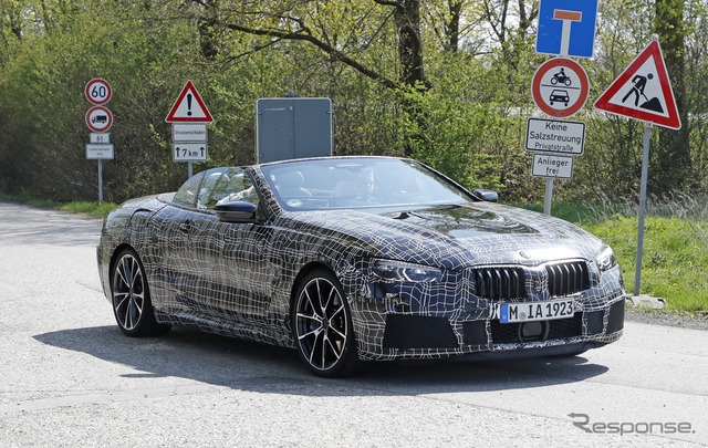 BMW 8シリーズカブリオレ スクープ写真