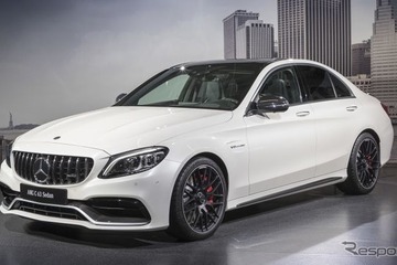 メルセデスAMG C63 全車に改良新型、新グリルが最強の証…ニューヨークモーターショー2018 画像