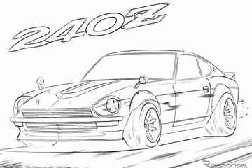 日産デザインチーム、23枚のぬり絵を提供…#drawdrawdrawキャンペーン開始［動画］ 画像