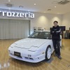 プロレーシングドライバー・松田次生氏の愛車、日産『180SX』も展示