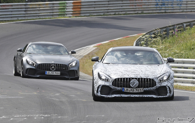 メルセデス AMG GT4 ブラックシリーズ スクープ写真