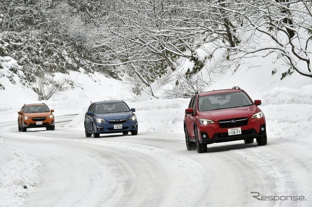 スバル XV 雪上試乗