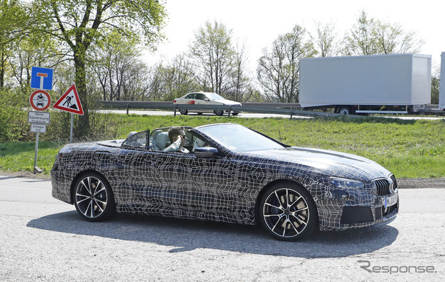 BMW 8シリーズカブリオレ スクープ写真