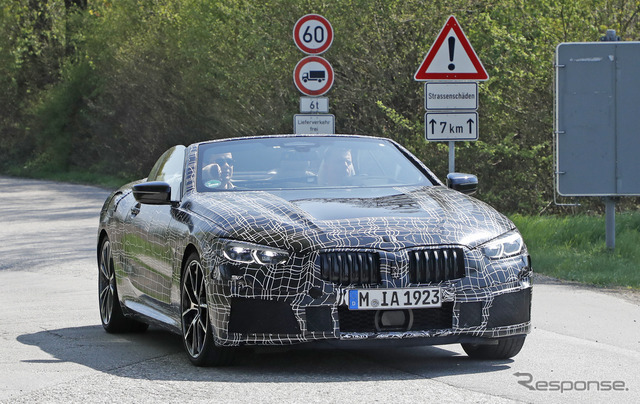 BMW 8シリーズカブリオレ スクープ写真