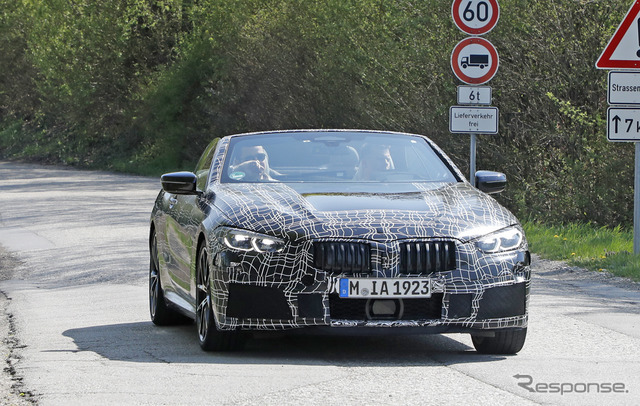 BMW 8シリーズカブリオレ スクープ写真