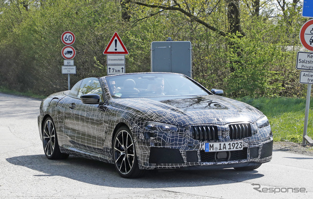 BMW 8シリーズカブリオレ スクープ写真