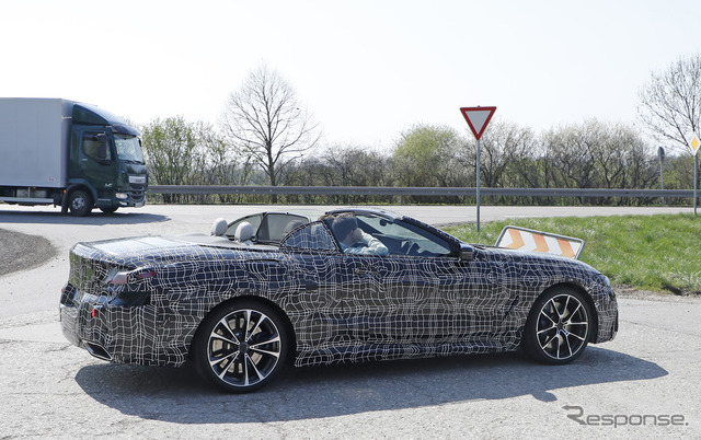 BMW 8シリーズカブリオレ スクープ写真