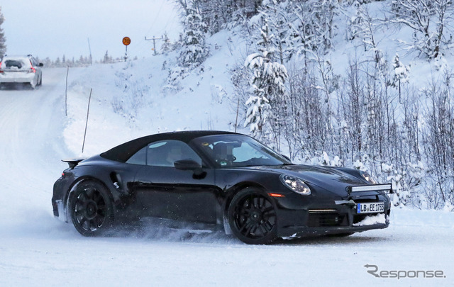 ポルシェ 911 ターボS カブリオレ（スクープ写真）