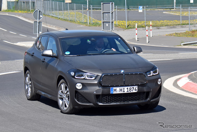 BMW X2 改良新型プロトタイプ（スクープ写真）