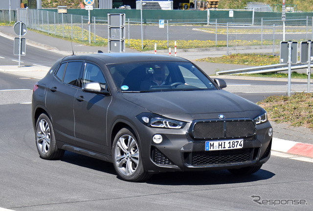 BMW X2 改良新型プロトタイプ（スクープ写真）