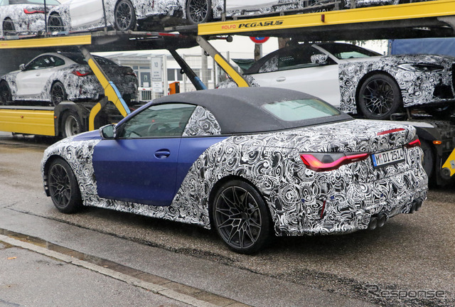 BMW M4カブリオレ 新型プロトタイプ（スクープ写真）