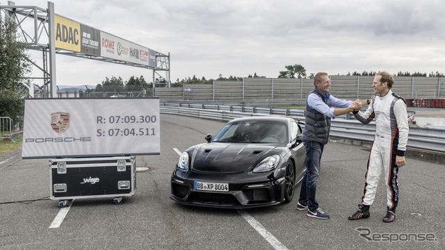 ポルシェ 718 ケイマン GT4 RS のプロトタイプ