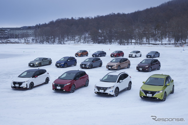 日産自動車「氷上試乗会」