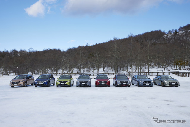 日産自動車「氷上試乗会」