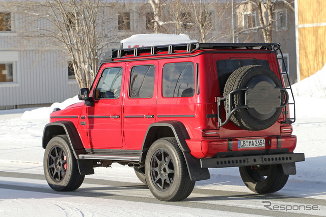 メルセデス AMG G500/G550 4×4スクエアード 後継モデル（スクープ写真）