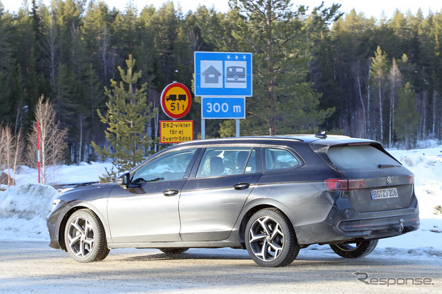 VW パサート 次期型プロトタイプ（スクープ写真）