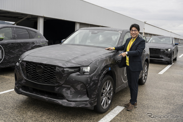 西村直人氏とマツダ CX-60 e-SKYACTIV D（欧州仕様 プロトタイプ）