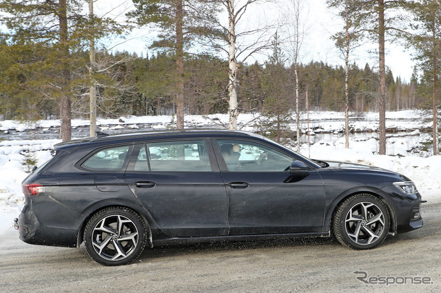 VW パサート 次期型プロトタイプ（スクープ写真）