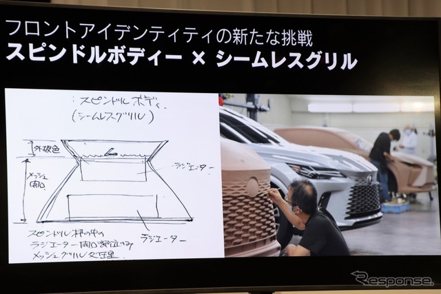 レクサス RXのスピンドルボディ作成風景