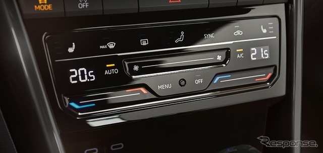 VW Tロック タッチコントロール式エアコンディショナーパネル