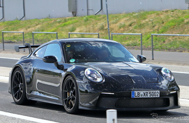 ポルシェ 911 GT3 改良新型プロトタイプ（スクープ写真）