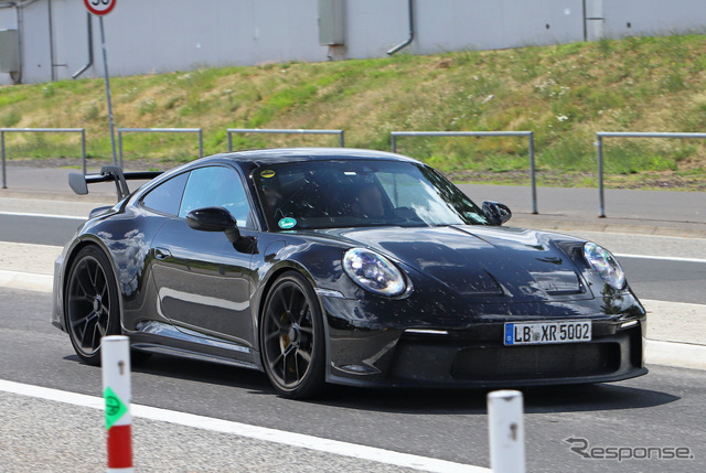 ポルシェ 911 GT3 改良新型プロトタイプ（スクープ写真）