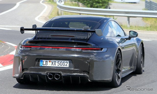 ポルシェ 911 GT3 改良新型プロトタイプ（スクープ写真）