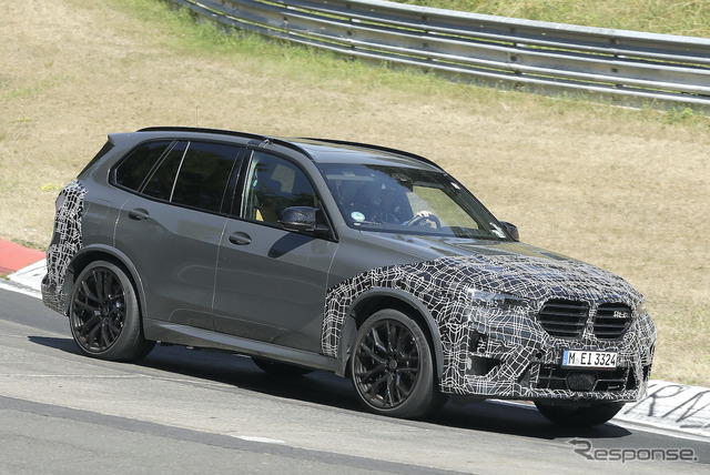 BMW X5M 改良新型プロトタイプ（スクープ写真）