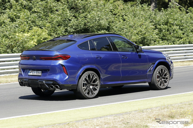 BMW X6M 改良新型プロトタイプ（スクープ写真）