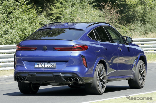 BMW X6M 改良新型プロトタイプ（スクープ写真）