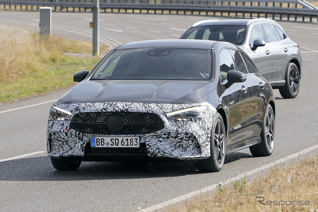 メルセデスベンツ CLA 改良新型プロトタイプ（スクープ写真）