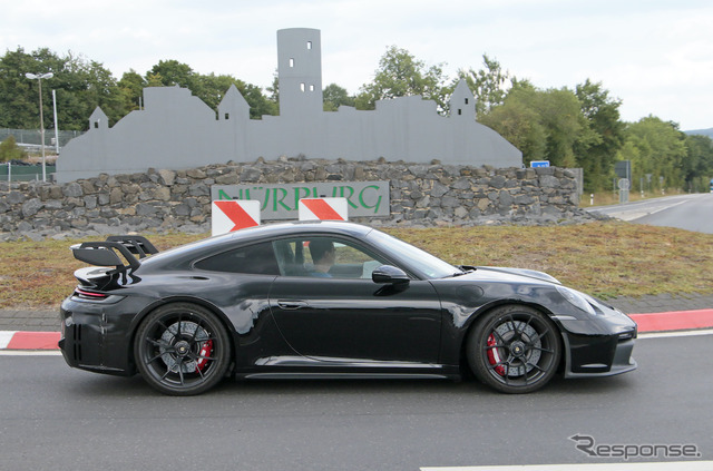 ポルシェ 911 GT3 改良新型プロトタイプ（スクープ写真）