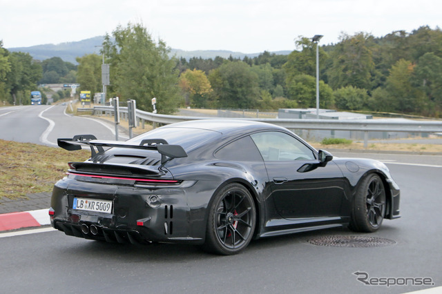 ポルシェ 911 GT3 改良新型プロトタイプ（スクープ写真）