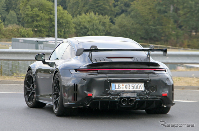 ポルシェ 911 GT3 改良新型プロトタイプ（スクープ写真）