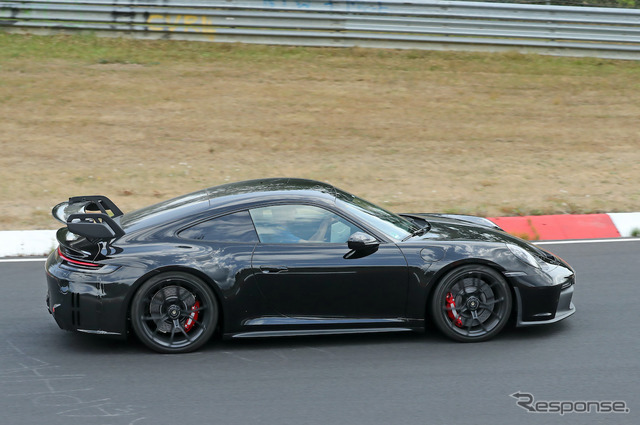 ポルシェ 911 GT3 改良新型プロトタイプ（スクープ写真）