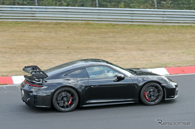 ポルシェ 911 GT3 改良新型プロトタイプ（スクープ写真）