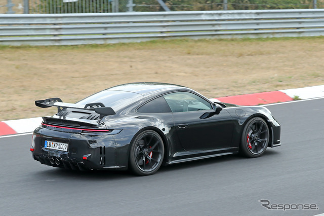 ポルシェ 911 GT3 改良新型プロトタイプ（スクープ写真）