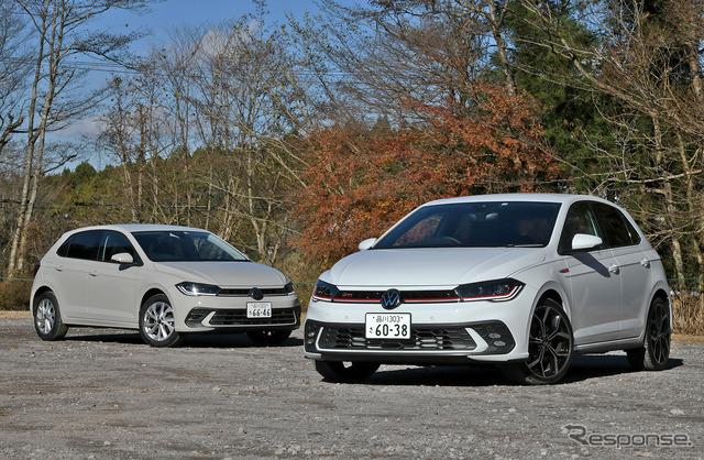 ポロ GTI（前方）とスタイル（後方）