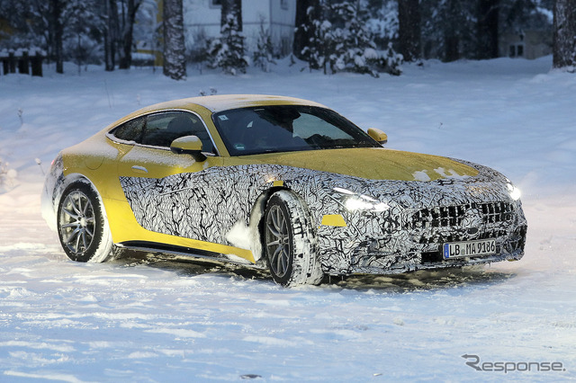 メルセデス AMG GT 次期型プロトタイプ（スクープ写真）