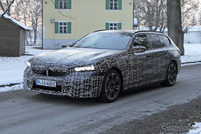 BMW i5 ツーリング プロトタイプ（スクープ写真）