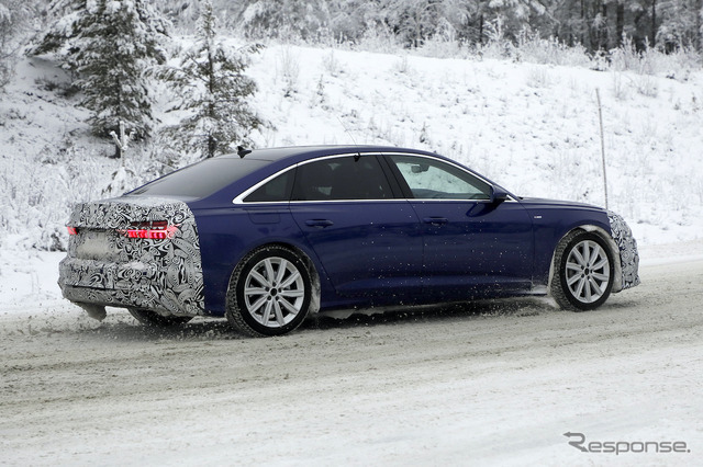 アウディ A6 セダン 改良新型プロトタイプ（スクープ写真）