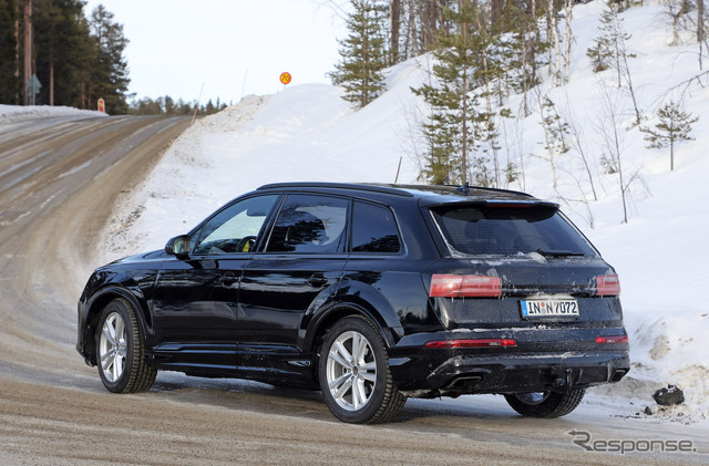 アウディ Q7 改良新型プロトタイプ（スクープ写真）