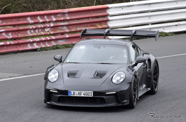 ポルシェ 911 GT2 RS 次期型プロトタイプ（スクープ写真）