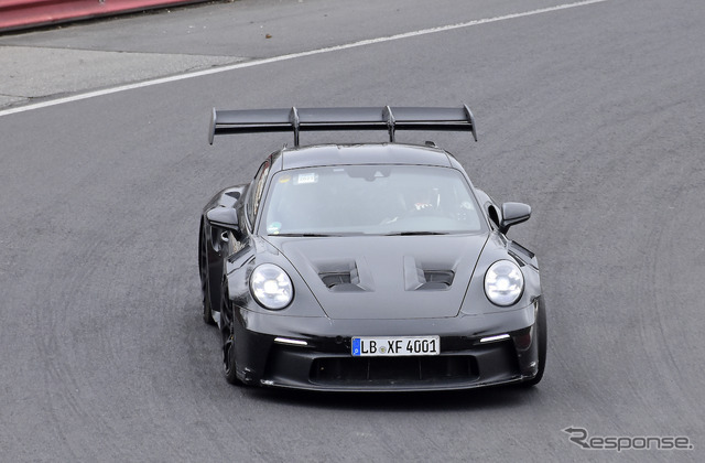 ポルシェ 911 GT2 RS 次期型プロトタイプ（スクープ写真）