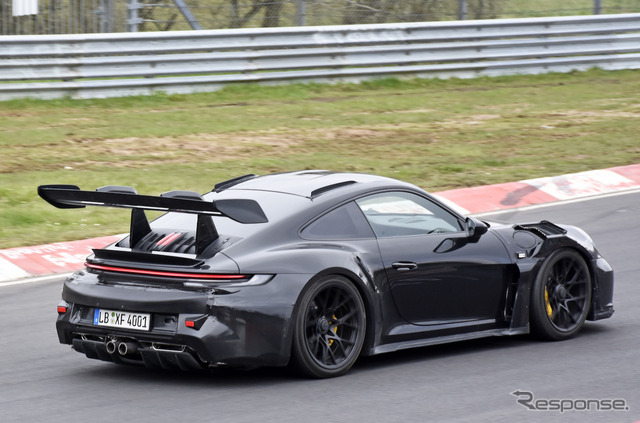 ポルシェ 911 GT2 RS 次期型プロトタイプ（スクープ写真）