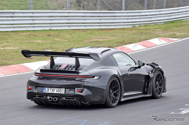 ポルシェ 911 GT2 RS 次期型プロトタイプ（スクープ写真）