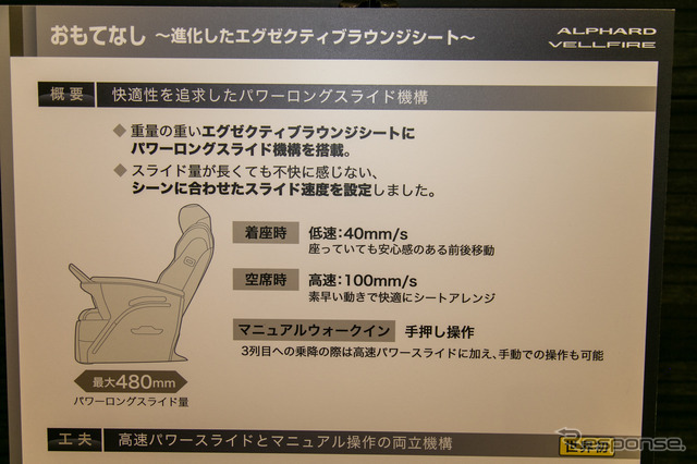 【トヨタ アルファード/ヴェルファイア 新型】より広くなったシート間隔や後部からも簡単操作が行えるセンターコンソール