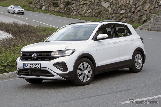 VW T-Cross 改良新型プロトタイプ（スクープ写真）