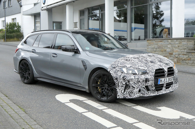 BMW M3ツーリング 改良新型プロトタイプ（スクープ写真）